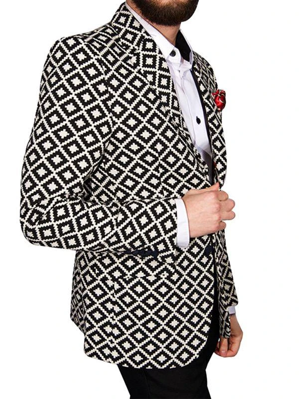 Elie Balleh Pattern Slim Fit Sport Coat 3