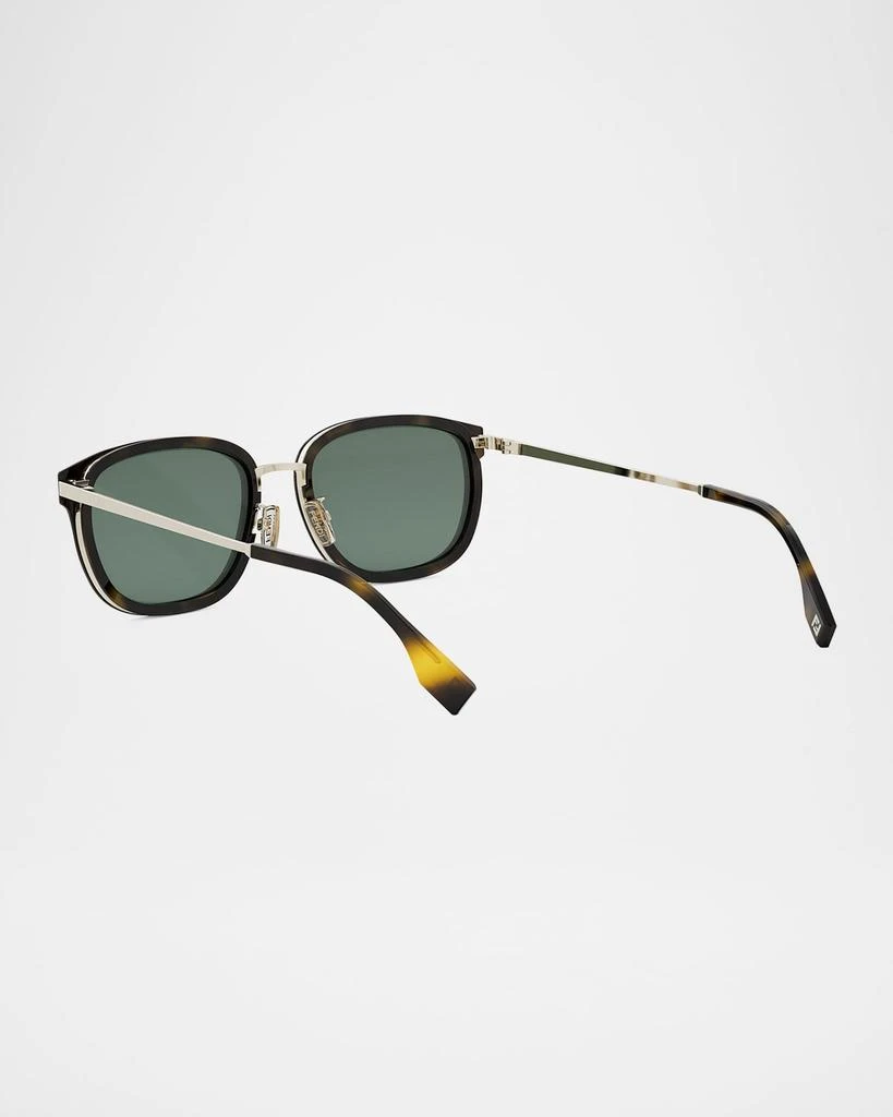 Fendi Men's Fendi Travel Metal Rectangle Sunglasses 2