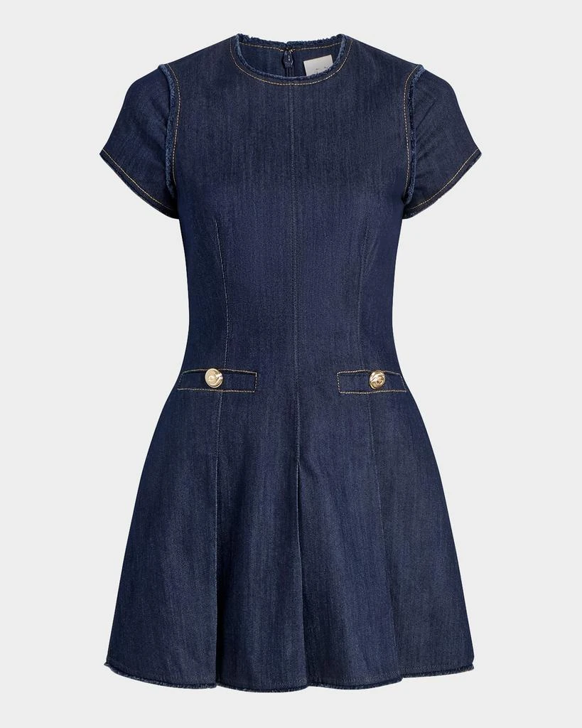 Cinq a Sept Nova Short-Sleeve Denim Mini Dress - Dresses & Skirts - Free  Shipping - BeyondStyle
