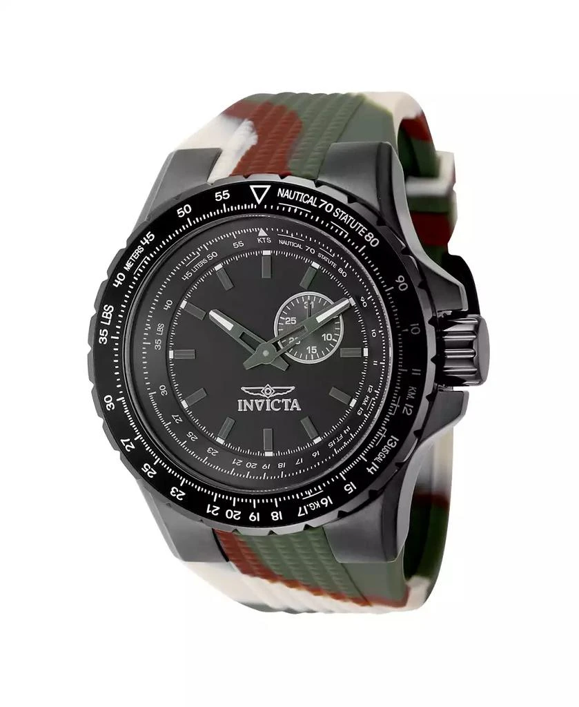 Invicta Men's 49730 Aviator Quartz VD72 Black Dial Watch 3