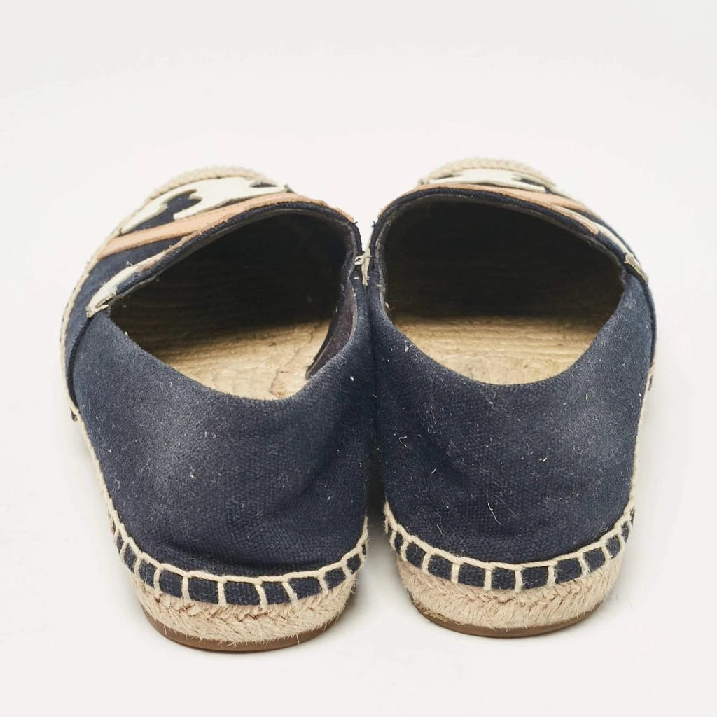 Tory Burch Tory Burch Navy Blue Canvas Poppy Espadrille Flats Size 36 5