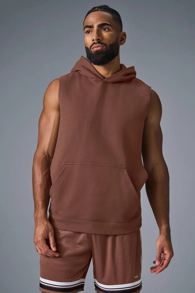 Alo Renown Sleeveless Hoodie - Chestnut 1