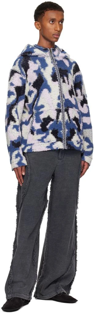 Isa Boulder SSENSE Exclusive Blue Camo River Jacket 4