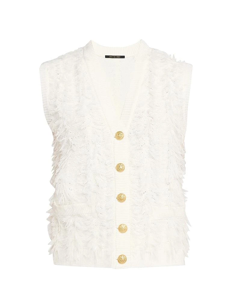 Kobi Halperin Sterling Fringe Knit Sweater Vest