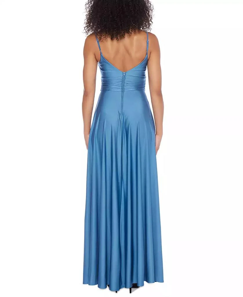 B Darlin Juniors' Sleeveless V-Neck Jersey Gown, Created for Macy's 2