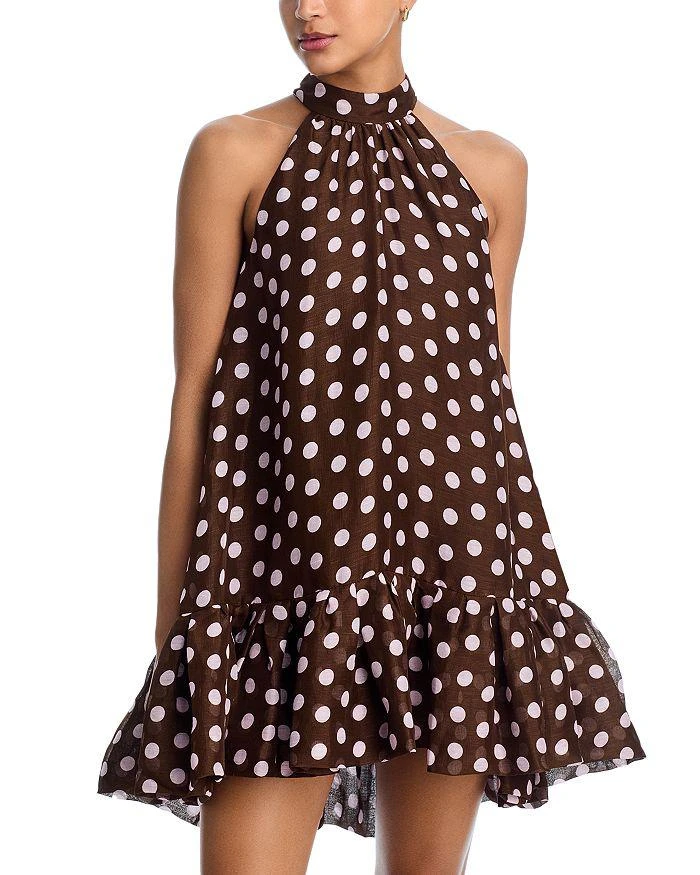 Shop Topshop polka dot halter neck maxi dress in brown on Sale at  BeyondStyle  Get 25% Off Topshop polka dot halter neck maxi dress in brown  with Limited-Time Flash Deals, Exclusive