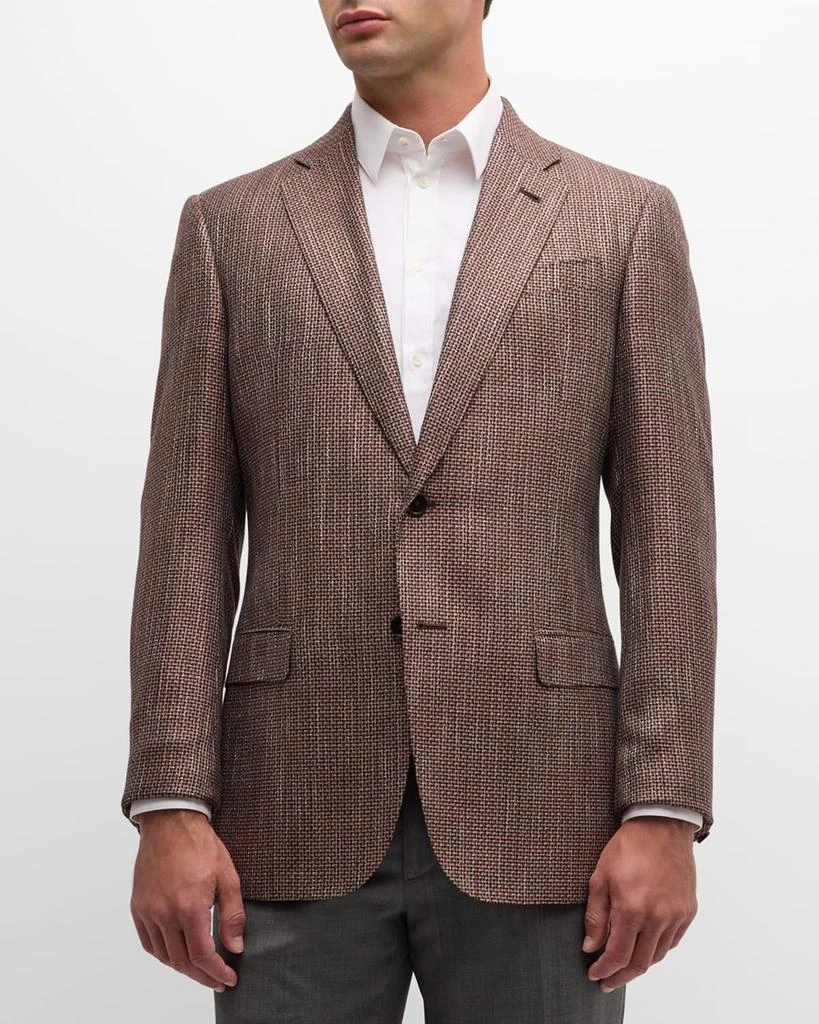 Emporio Armani Men's Copper Bamboo Sport Coat 4