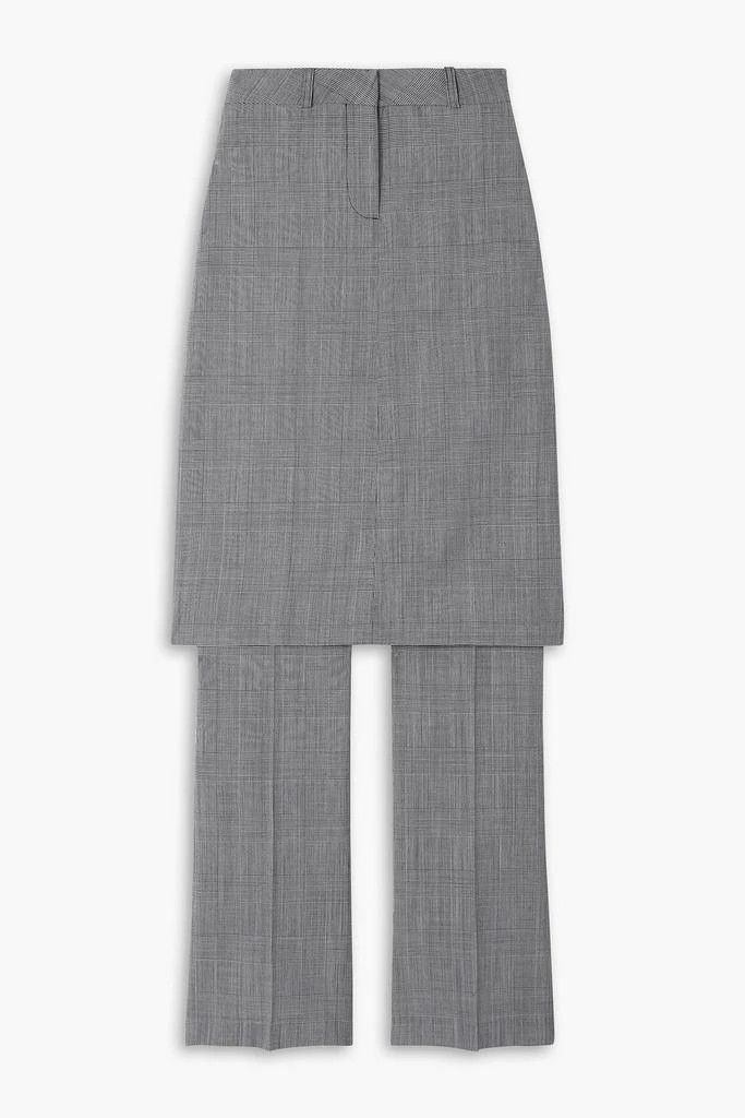 COPERNI Layered Prince of Wales checked wool straight-leg pants 1