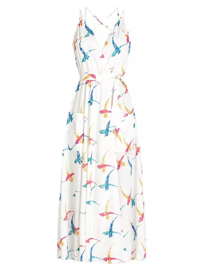 VALIMARE Amelia Abstract Wrap Dress 1
