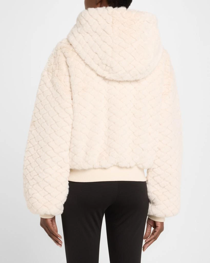 Blanc Noir Fawn Reversible Faux Fur Hoodie 3