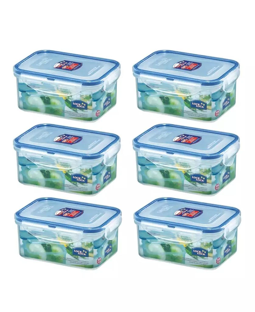 Lock & Lock Easy Essentials Rectangular 20-Oz. Food Storage Container, Set of 6 3