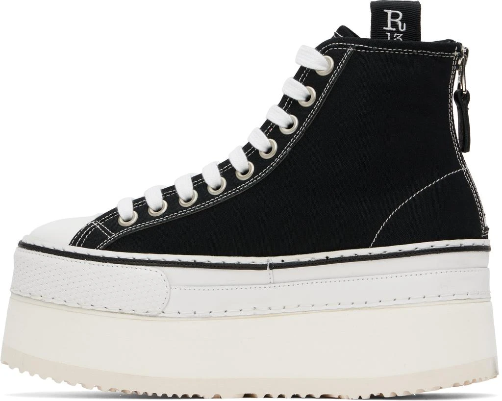 R13 Black Courtney Platform High Top Sneakers 3