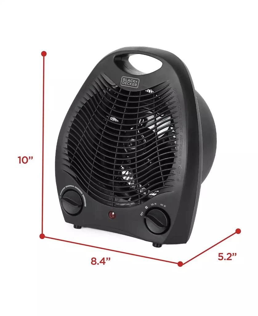 Black & Decker Black and Decker BHD101B 1,500-Watt Personal Desktop Heater, Black 3