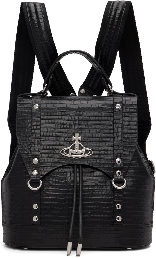 Vivienne Westwood ブラックバックパック　VWB823 Vivienne Westwood ブラックバックパック VWB823 BLACK Vivienne