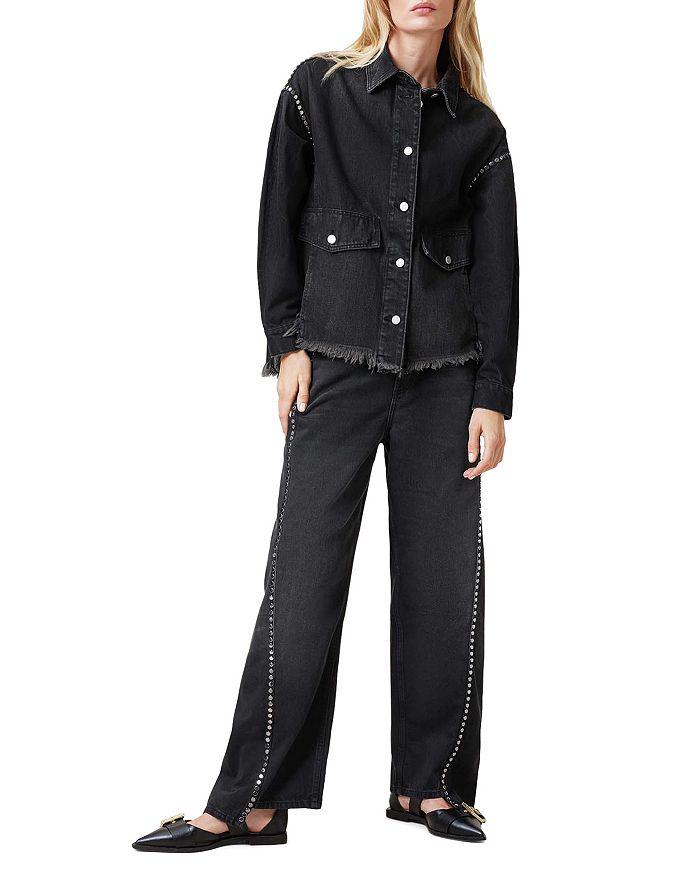 ALL SAINTS Hettie Stud Denim Jacket