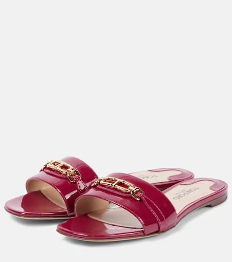 Tom Ford Whitney Stadium T patent leather slides 4
