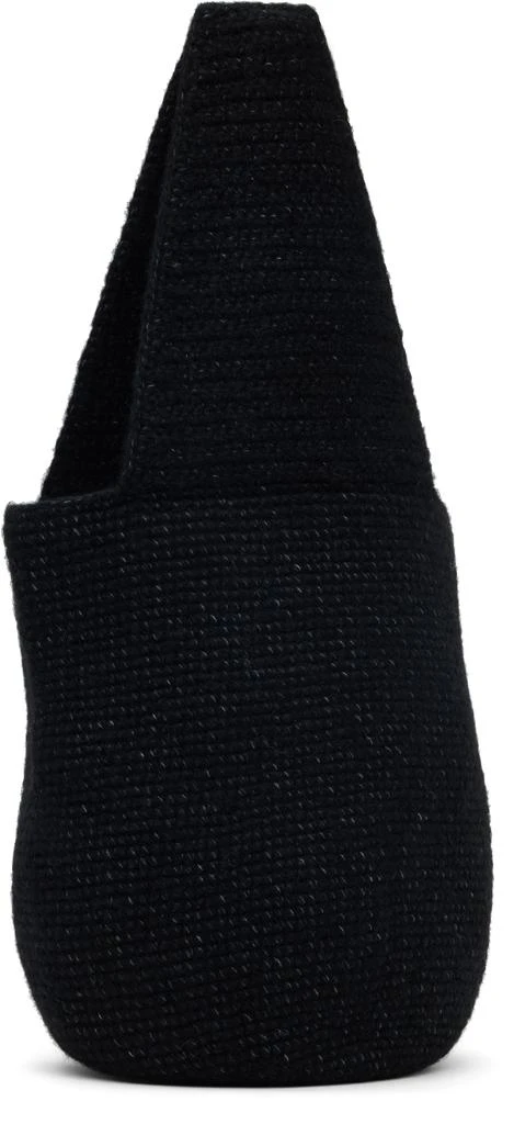 LAUREN MANOOGIAN Black Crochet Calabaza Tote 3