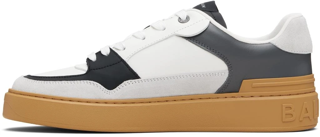 Balmain White 
Gray B-Court Flip Sneakers 3
