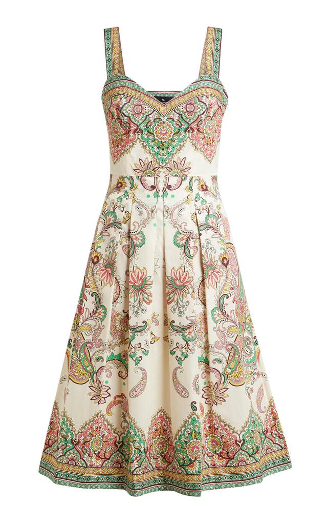 【Etro】プリント ramie tunic Printed ramie tunic in orange - Etro | Mytheresa
