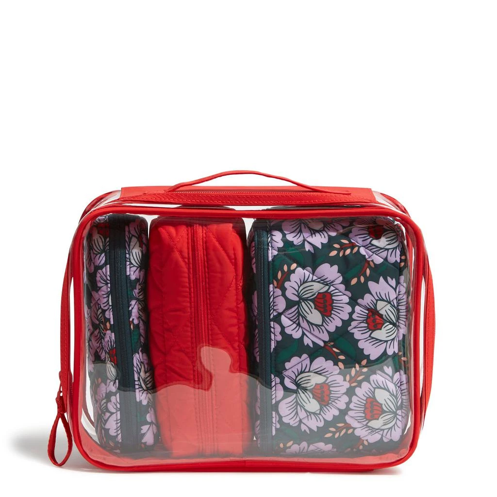Vera Bradley Outlet Clear 4-Piece Cosmetic Set 1