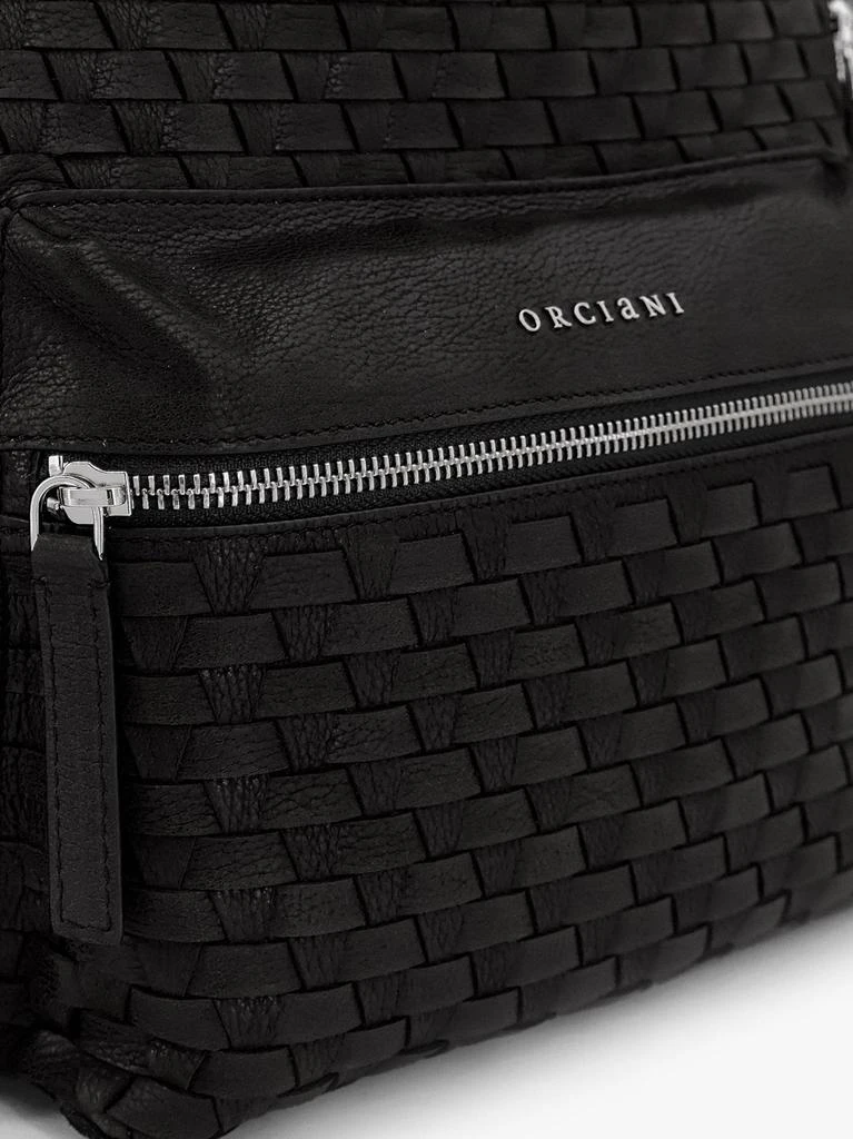 ORCIANI Suede backpack with interwined motif 5
