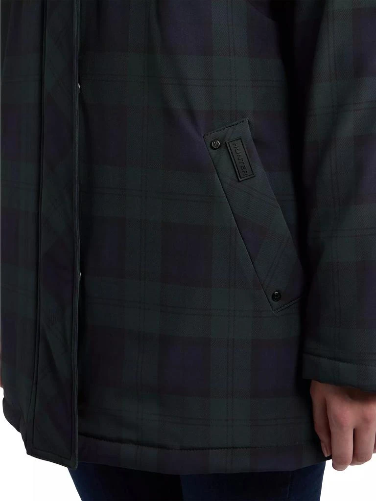 Hunter Blackwatch Plaid Packable Hooded Jacket 7