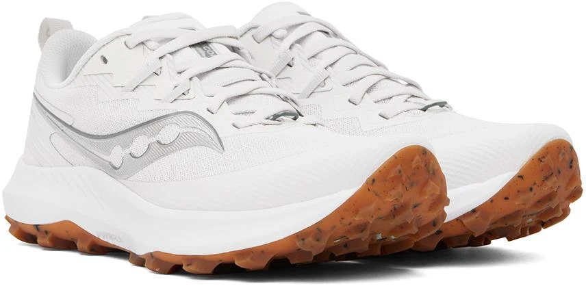 Saucony White Peregrine 14 Sneakers 4