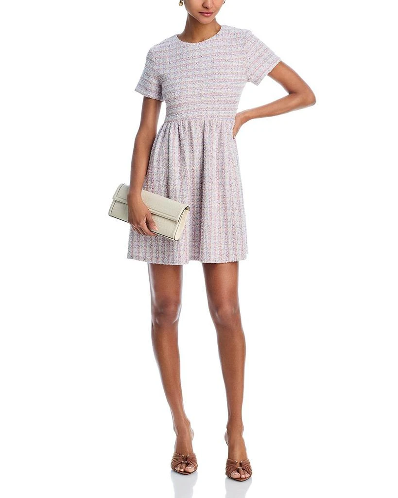 AQUA Rainbow Tweed Dress - Exclusive 1