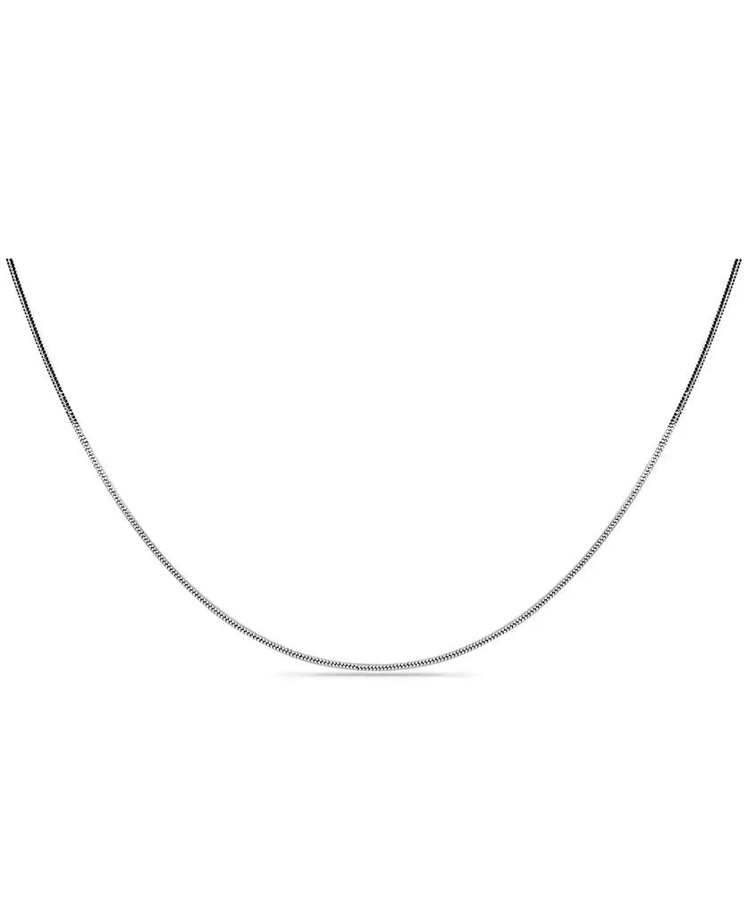 Giani Bernini Sterling Silver Necklace, 16" Square Snake Chain 3