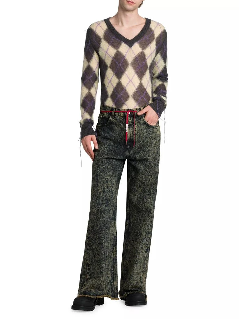 Marni Acid Wash Wide-Leg Jeans 2