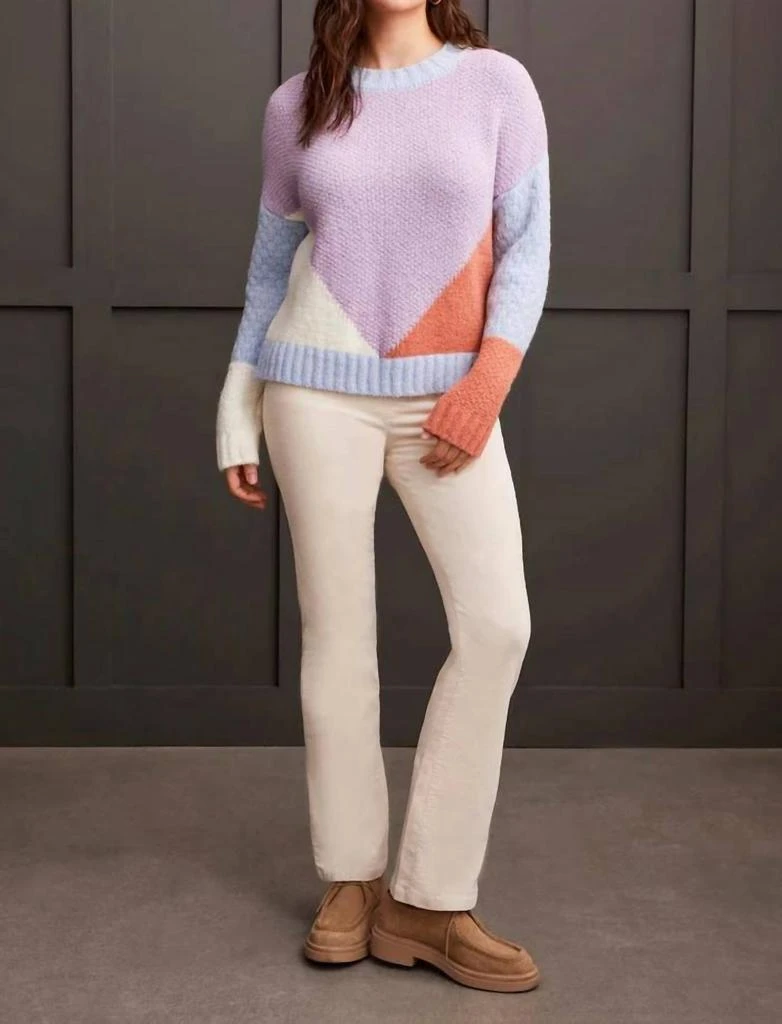 Tribal Tribal - Chenille Colorblock Sweater 1