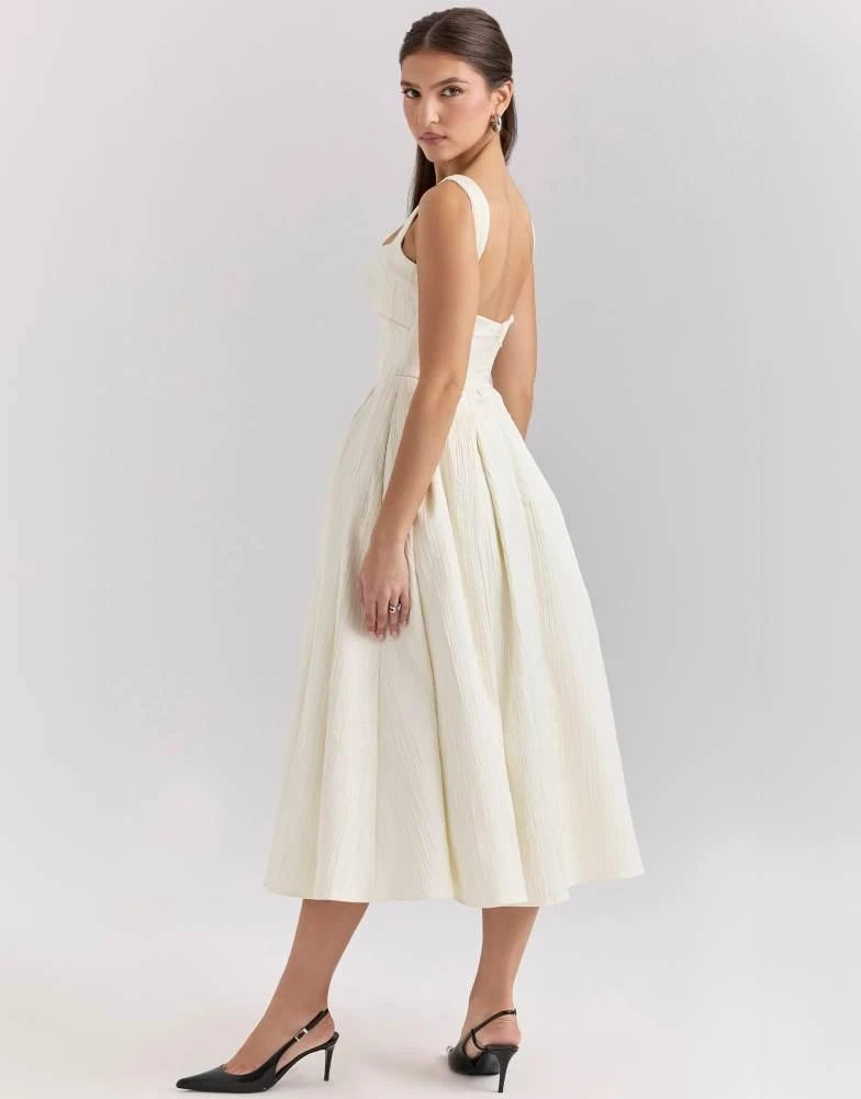 drop waist white dress midi Mint Velvet Cotton Broderie Midi Dress in Ivory at Nordstrom, Size 12
