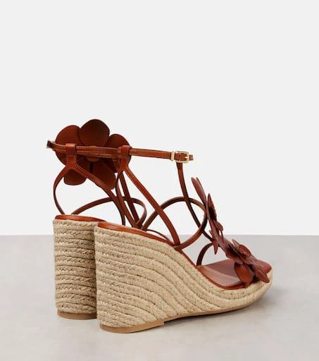 Zimmermann Orchid 110 leather wedge sandals 2