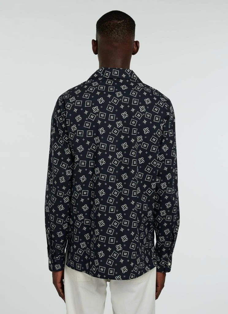 预计3周后发货 Fursac Fursac - Chemise À Imprimé Bandana En Popeline De Coton - Carbone 4