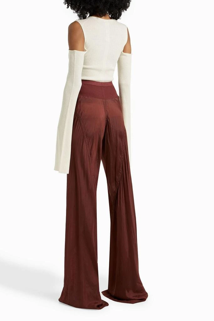Rick Owens Cold-shoulder ribbed wool sweater 3