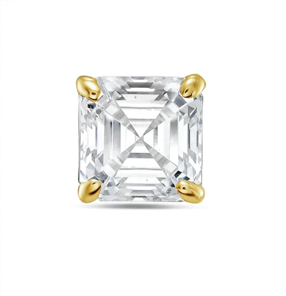 Diana M Jewels Diana M Jewels - 6.00 Cts Lab Grown Asscher Cut Stud Earrings 2