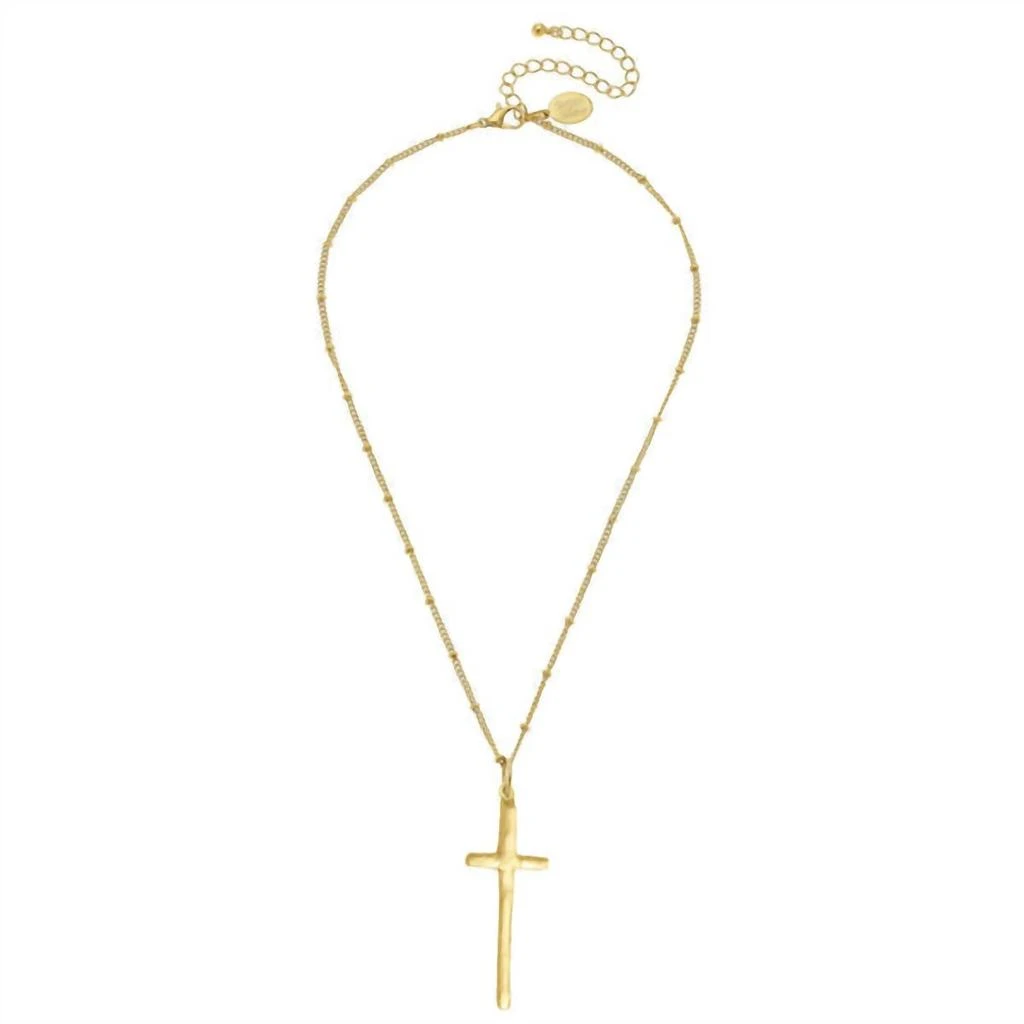Susan Shaw Susan Shaw - Women
s Dainty Tall Cross Necklace