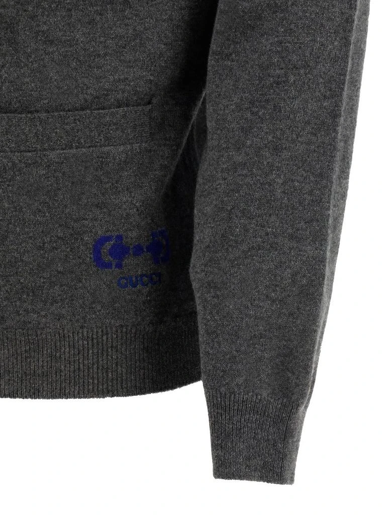 Gucci Gucci Horsebit-Detail V-Neck Cardigan 3