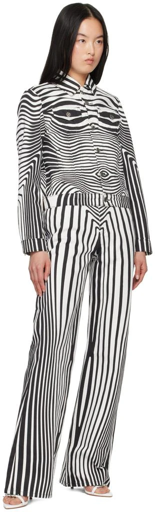 Jean Paul Gaultier White Printed Jeans 4