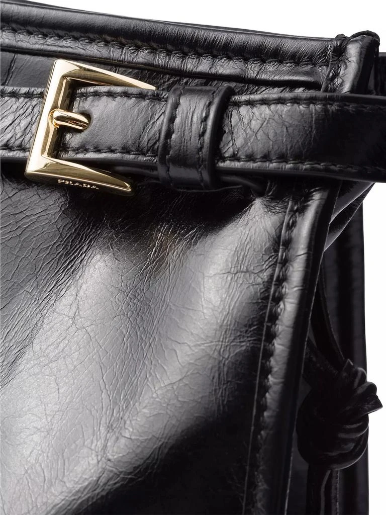 Prada Bonnie Large Leather Tote Hand Bag 6
