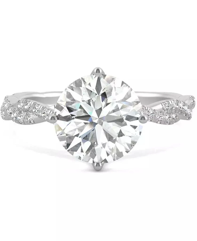 Charles & Colvard Moissanite Twist Engagement Ring (2-1/3 ct. t.w. DEW) in 14k White Gold 2