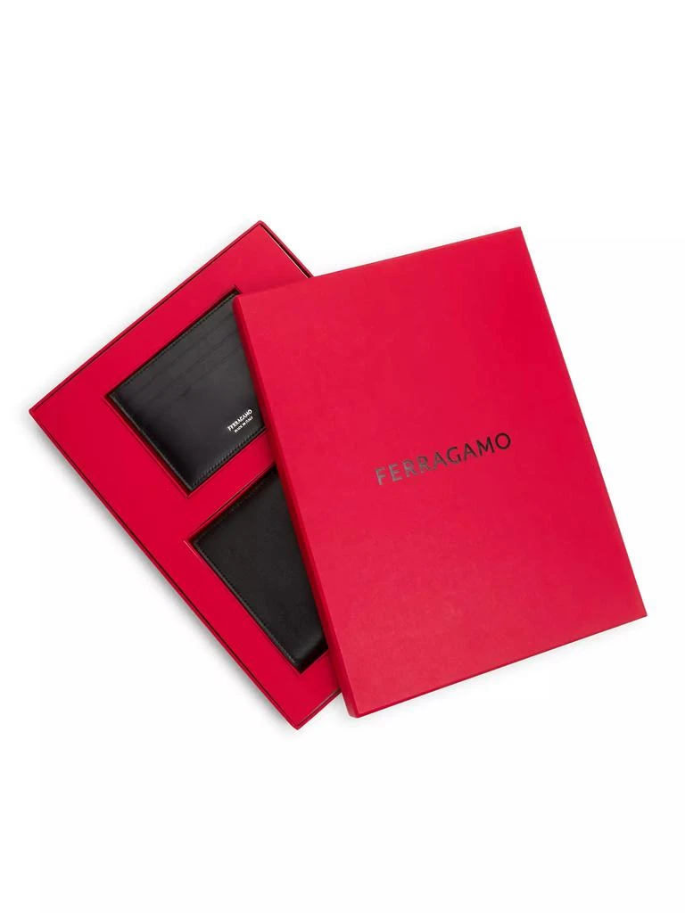 Salvatore Ferragamo Leather Passport Holder & Card Case Set 5