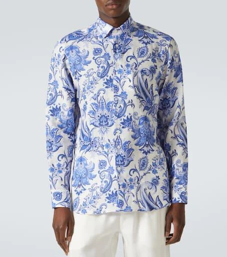 ETRO Roma paisley linen shirt 3