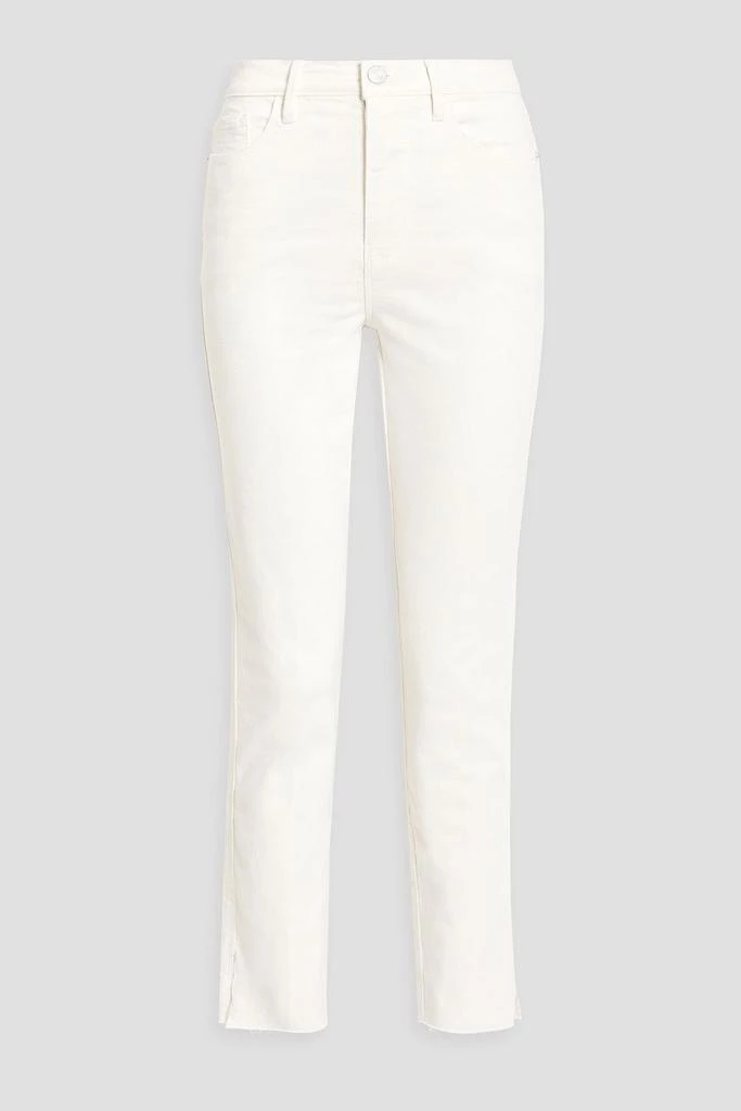 FRAME Aunt distressed high-rise skinny jeans 1
