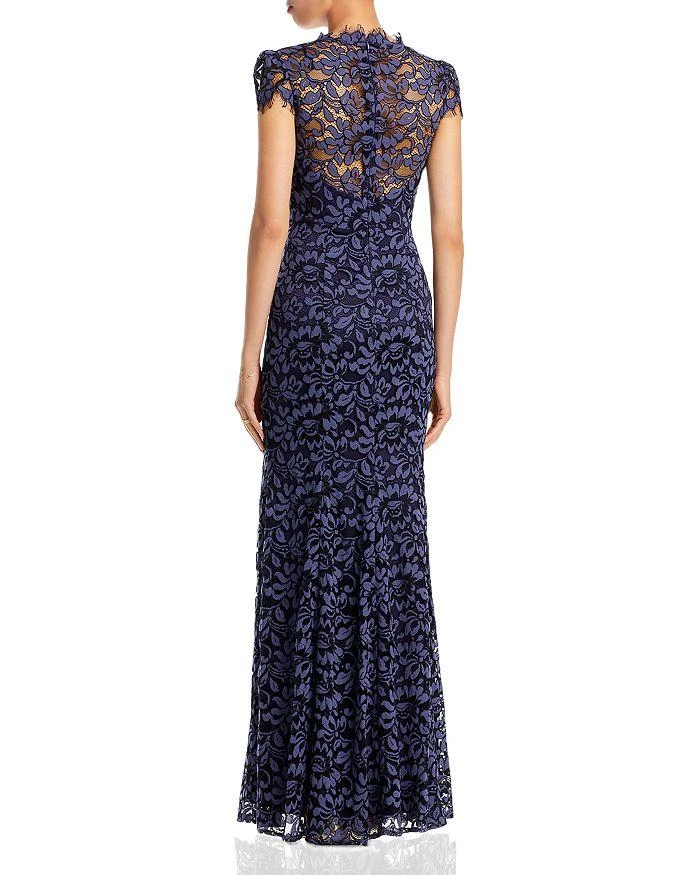 Eliza J Scalloped-Edge Lace Gown 4