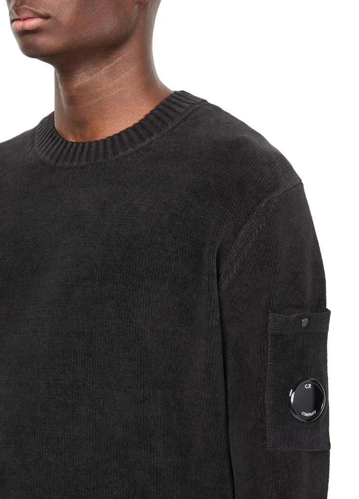 CP Company Lens round-neck cotton chenille sweater 4