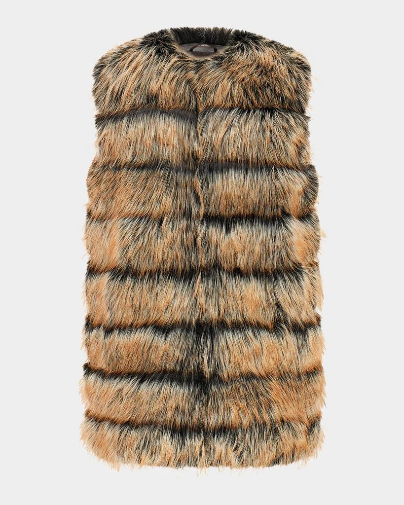 Theia Fox-Like Faux Fur Vest 2