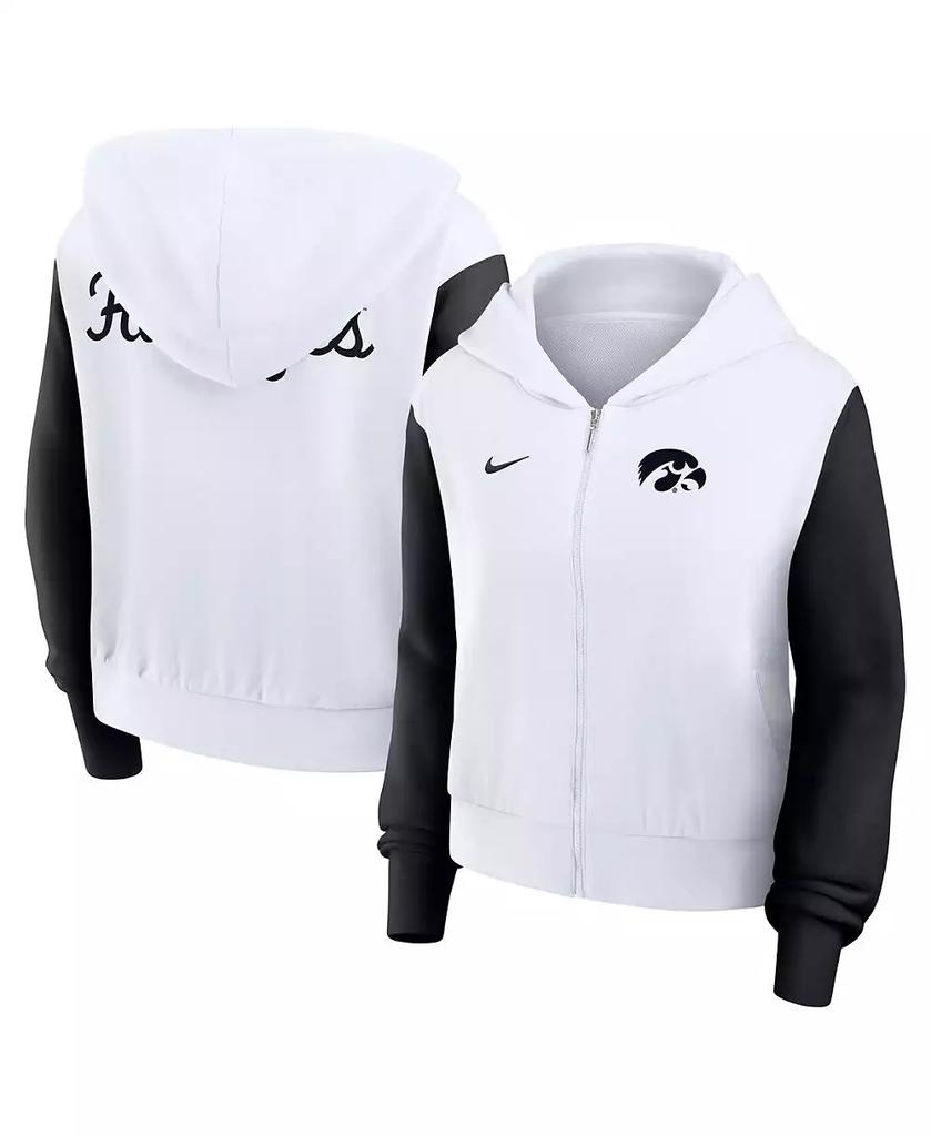 売れ筋商品|||ナイキ カットソー トップス レディース Women's White Michigan Wolverines Color-Block Oversized Cropped Pullover Sweatshirt White, Navy NIKE Women's White Michigan Wolverines Color-Block Oversized