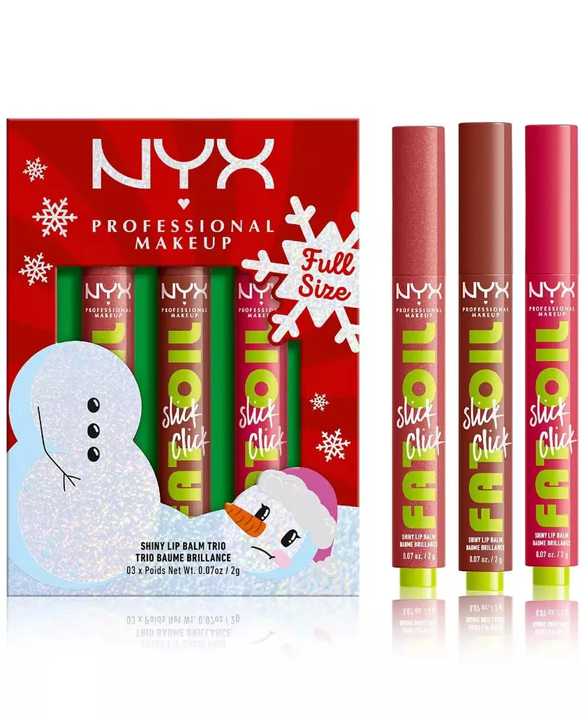 NYX Professional Makeup 3-Pc. Fat Oil Slick Click Lip Balm Set 1