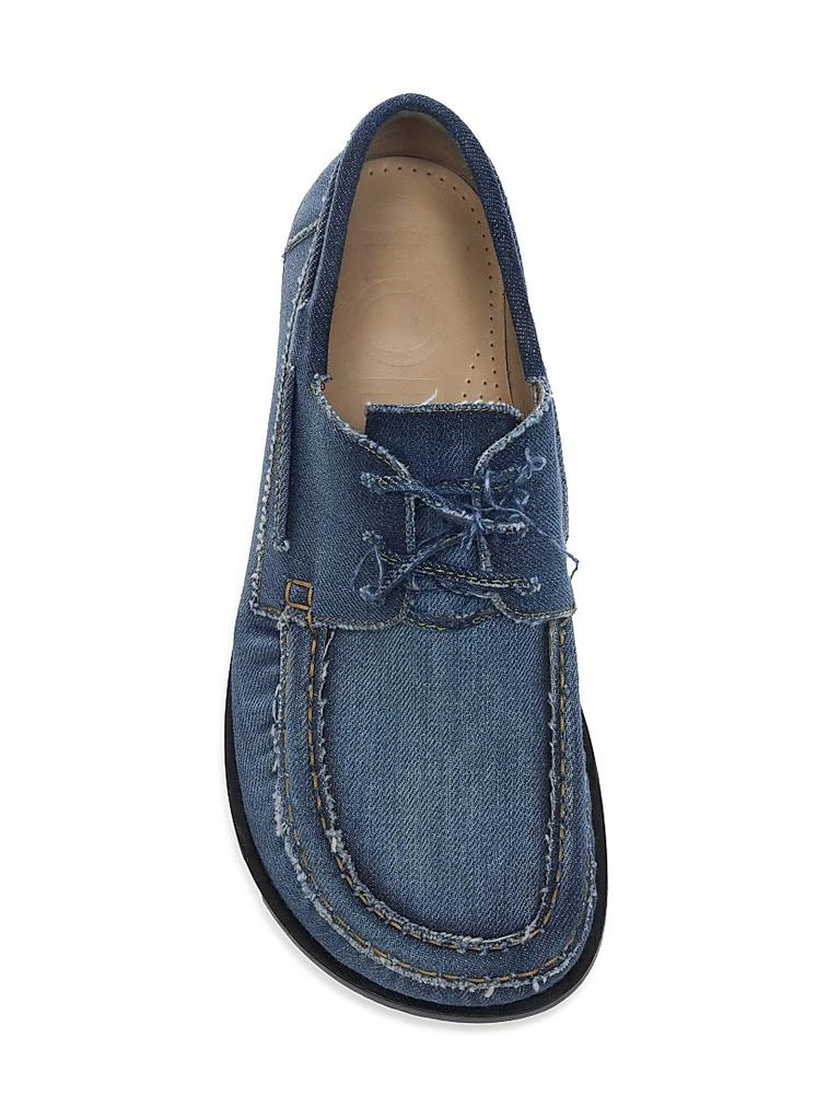 Loewe Campo Denim-Inspired Boat Shoes 4